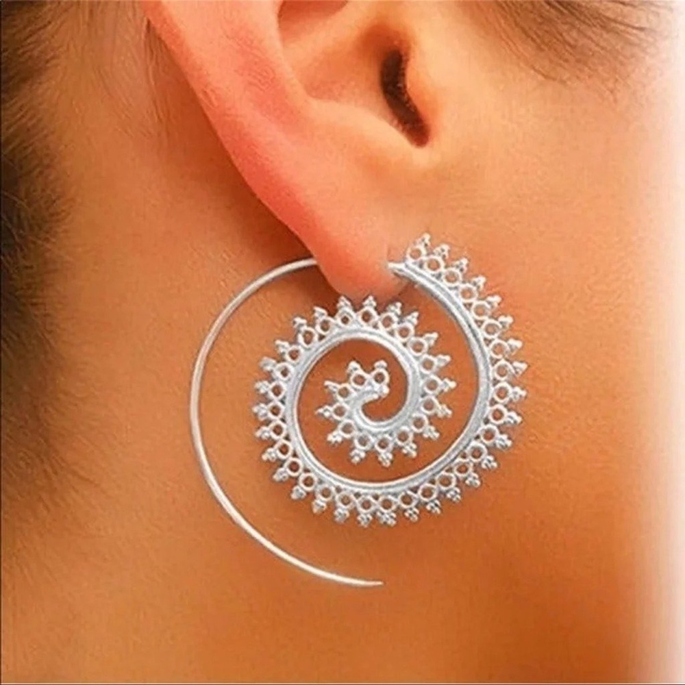 NEW ~ BOHEMIAN SWIRL EARRINGS